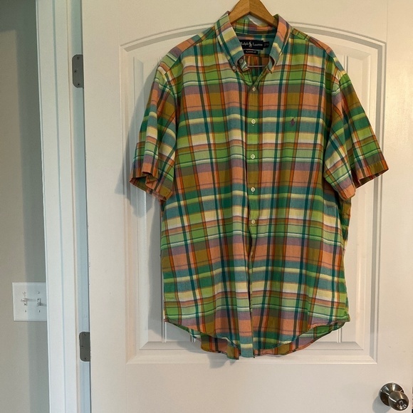 Ralph Lauren Madras Classic Fit Shirt XL - Picture 2 of 6